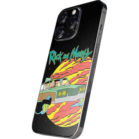 Adult Swim Rick and Morty Family Wagon iPhone 14 Pro Skin